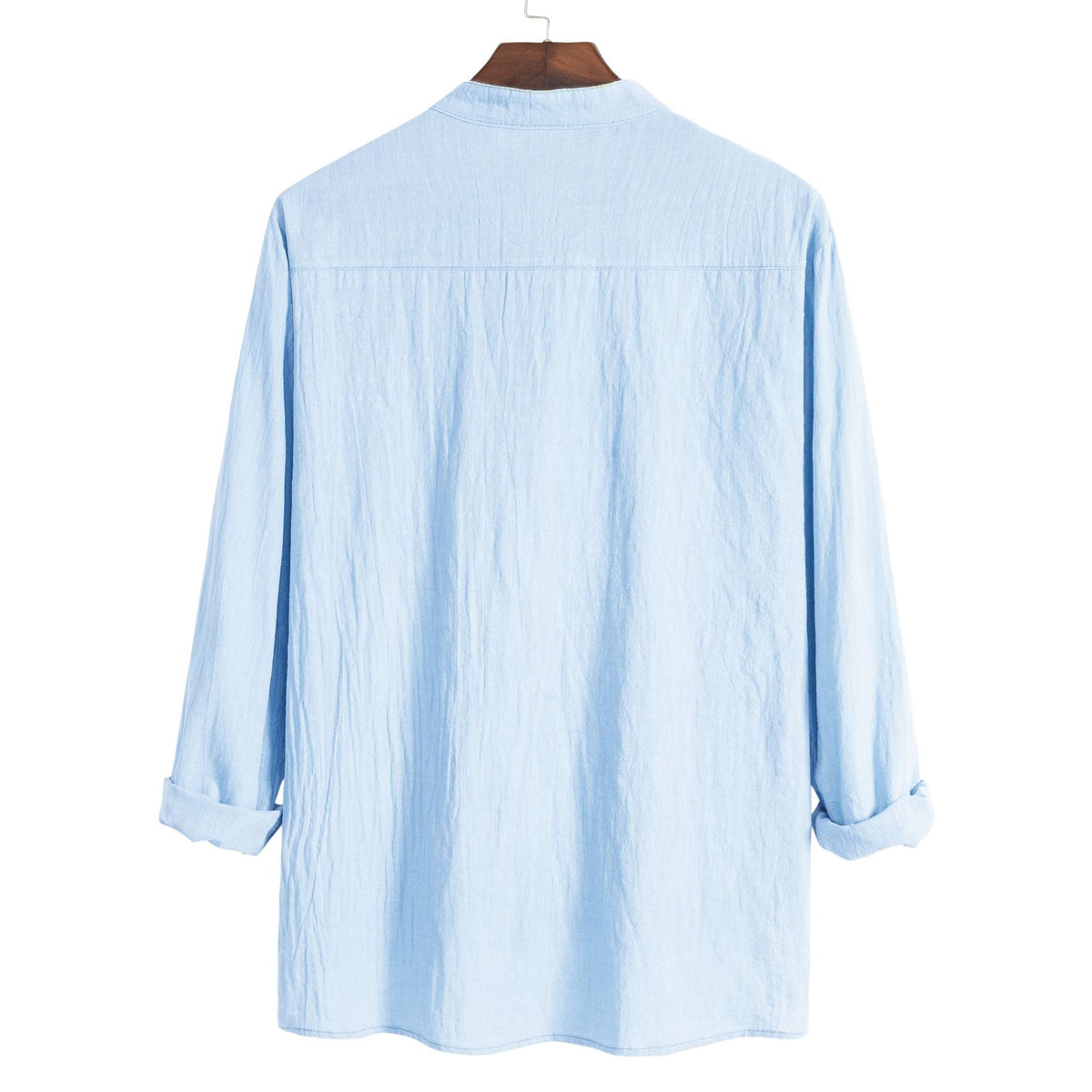 Women's Long-Sleeve Henley Shirt with Chest Pocket