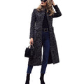 Women's Long Animal Print Coat