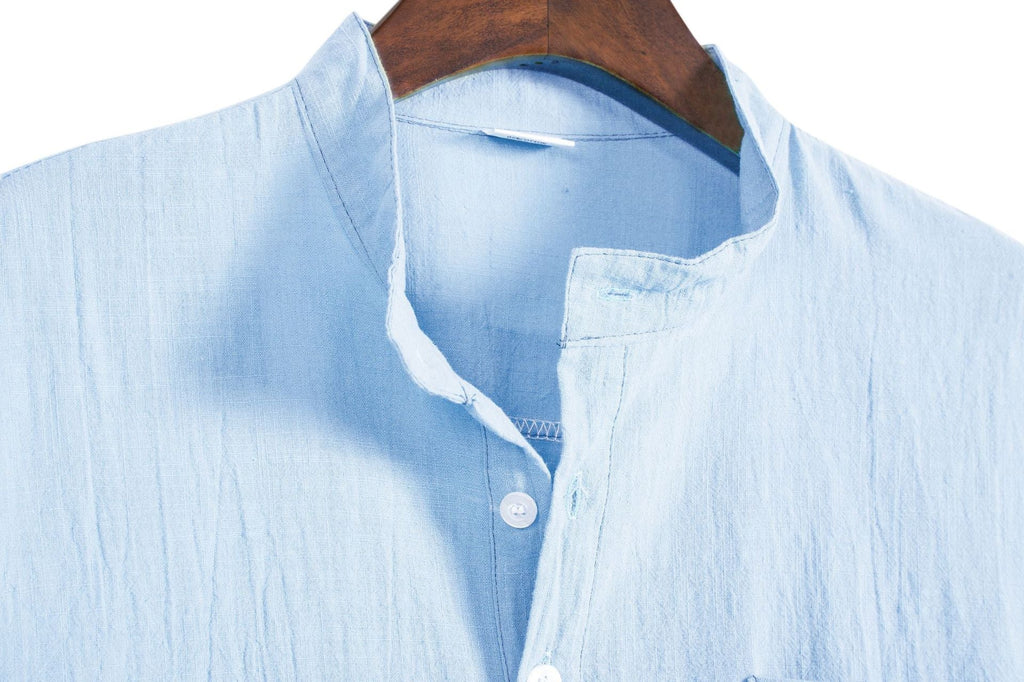 Women's Long-Sleeve Henley Shirt with Chest Pocket
