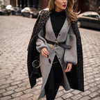 Women's Long Animal Print Coat