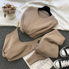 Women's High-Quality Leisure Suit with Zipper
