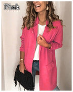 Women's Fashionable and Elegant Fleece Coat with Practical Pockets