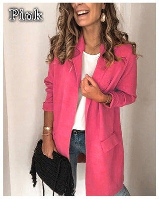 Women's Fashionable and Elegant Fleece Coat with Practical Pockets