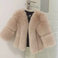 Women's Fluffy Faux Fur Coat with Wide Sleeves