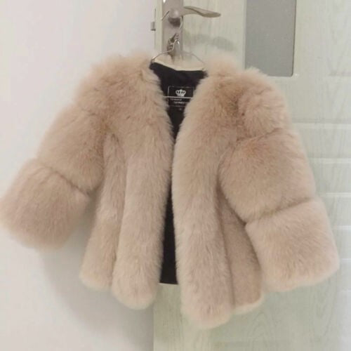 Women's Fluffy Faux Fur Coat with Wide Sleeves