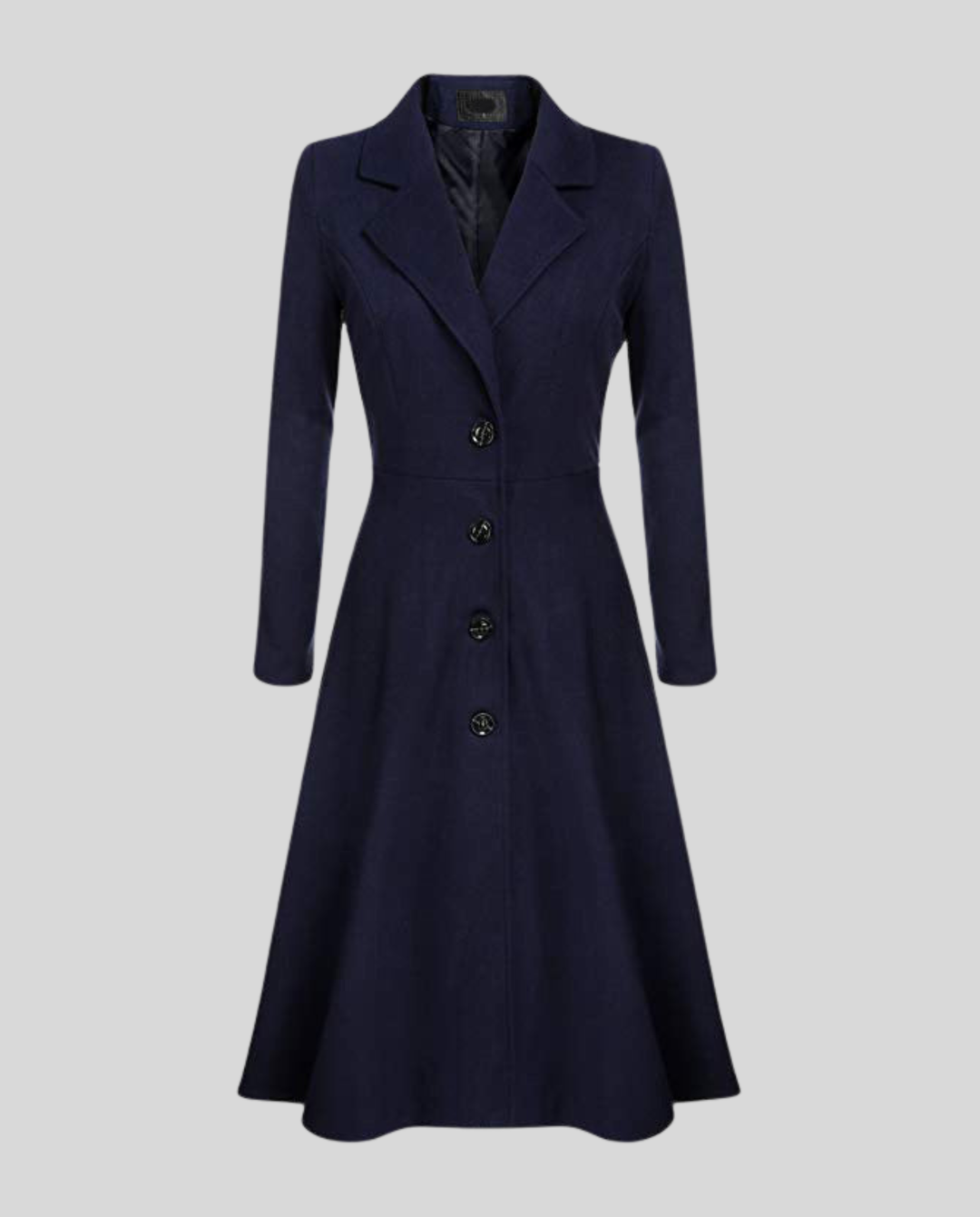 Elegant women's wool coat winter