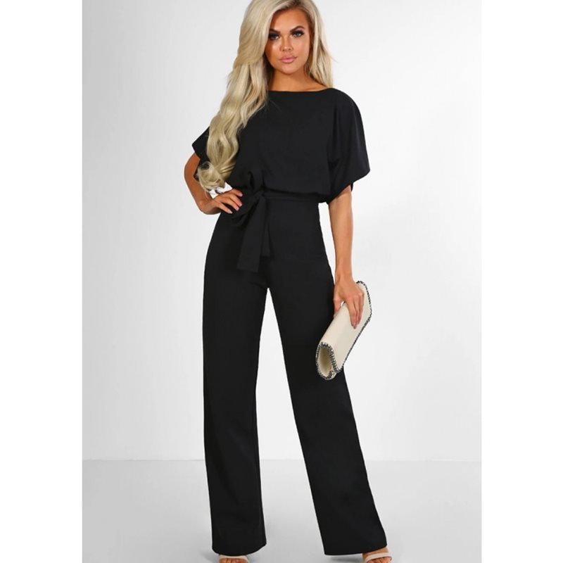 Elegant Women's Set with Flowy Blouse and Wide-Leg Trousers