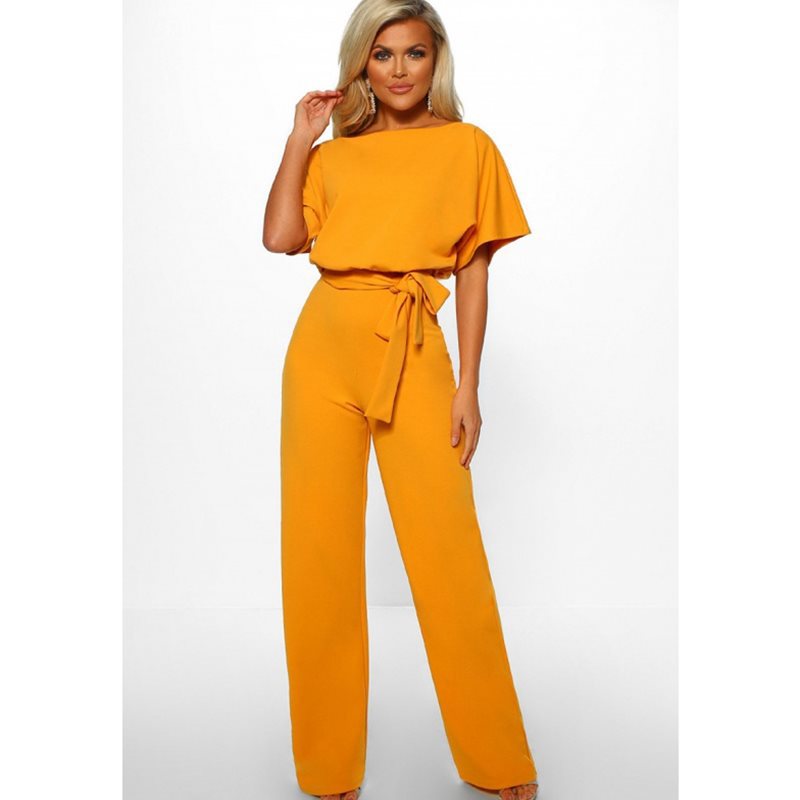 Elegant Women's Set with Flowy Blouse and Wide-Leg Trousers