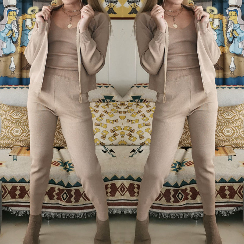 Women's High-Quality Leisure Suit with Zipper