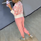 Women's Cozy Heart Pattern Lounge Set