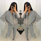 Women's High-Quality Leisure Suit with Zipper