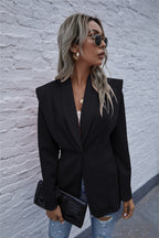 Women's Oversized Blazer with Chic Lapel