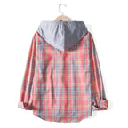 Women's Flannel Hooded Shirt