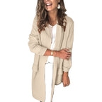 Women's Fashionable and Elegant Fleece Coat with Practical Pockets