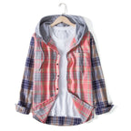 Women's Flannel Hooded Shirt