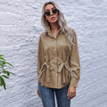 Women's Shirt Blouse with Tie Details