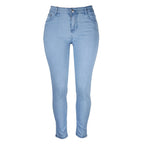 Women's High-Waisted Skinny Jeans with Shaping Seams
