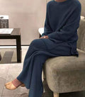 Women's Cozy Knit Suit in Modern Ribbed Design