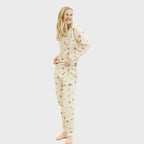 Christmas Sweat Set Beige Women's