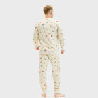 Christmas sweatshirt set beige Men