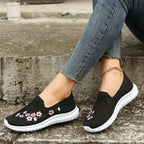 Breathable Floral Embroidered Shoes