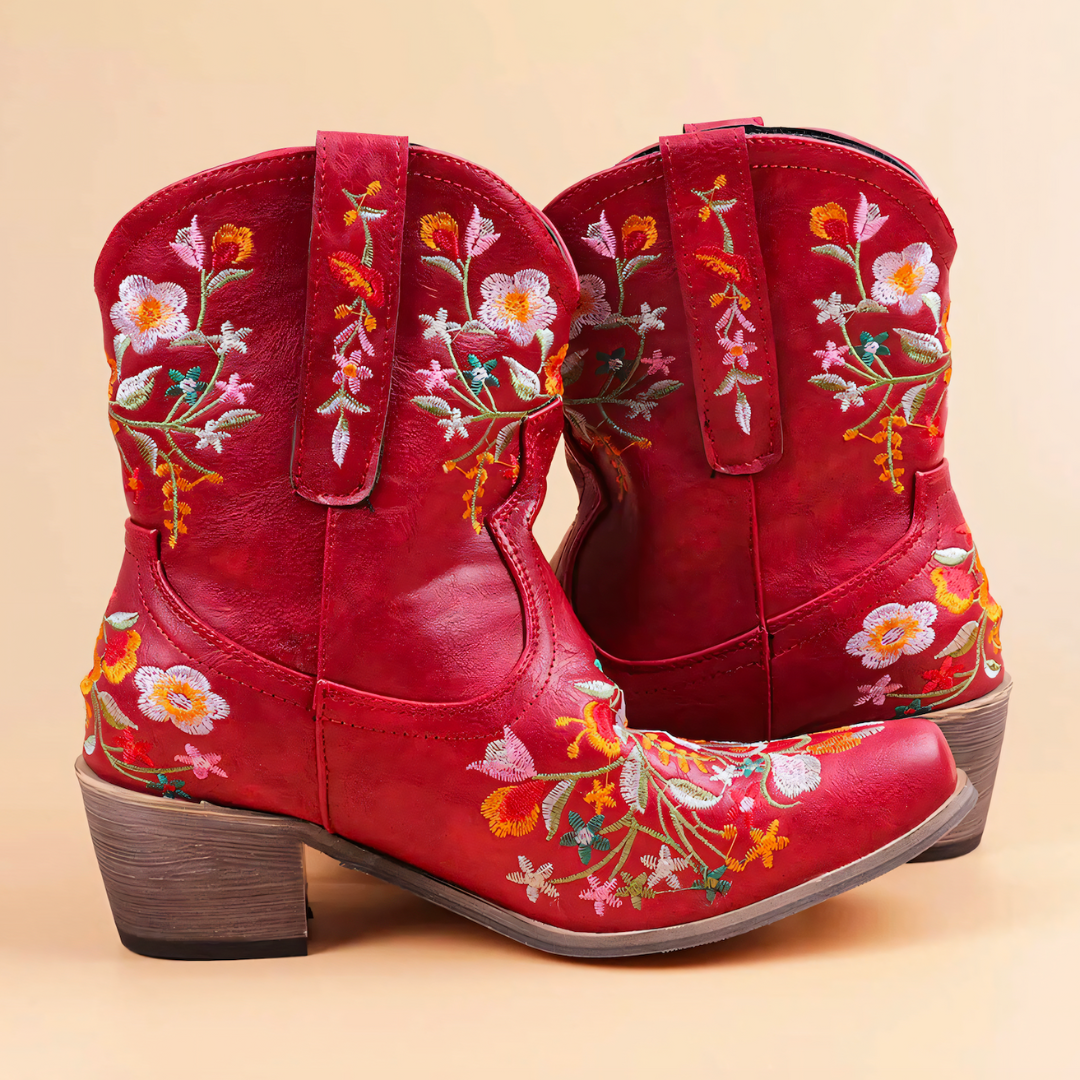 Women's Water-Resistant Vintage Style Cowgirl Boots