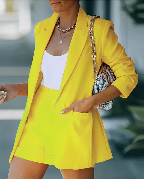 Blazer and Shorts Set