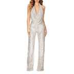 Elegant Women's Glitter Jumpsuit