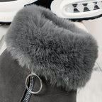 Comfortable Non-Slip Boots with Fur Lining and Side Zipper