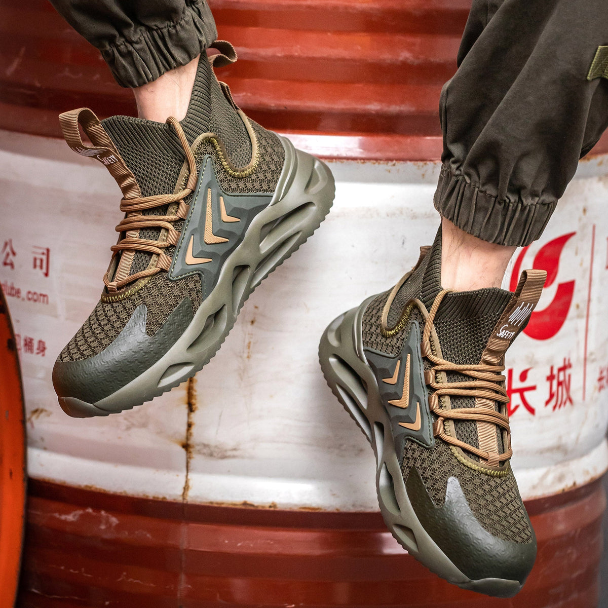 Breathable Woven Anti-Smashing Safety Shoes