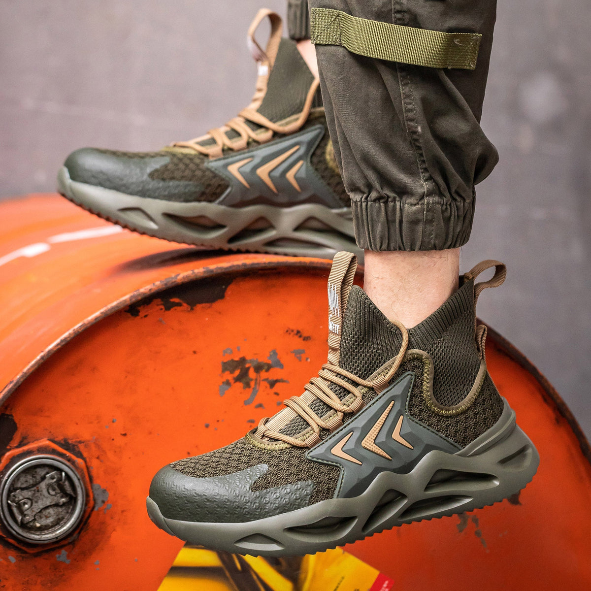 Breathable Woven Anti-Smashing Safety Shoes