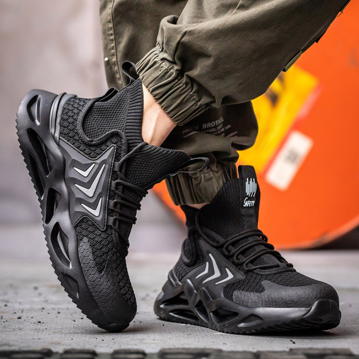 Breathable Woven Anti-Smashing Safety Shoes