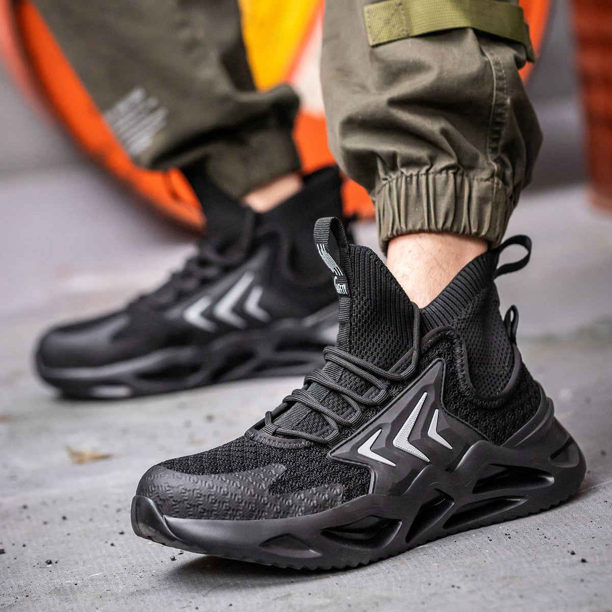 Breathable Woven Anti-Smashing Safety Shoes