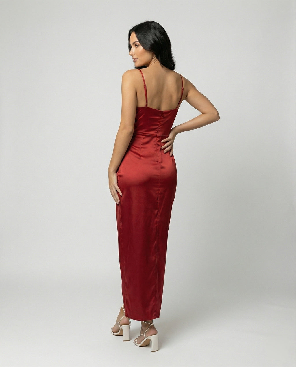Women's Maxi Dress with Deep Slit