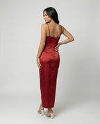 Women's Maxi Dress with Deep Slit