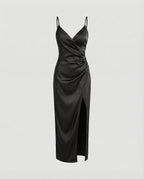 Women's Maxi Dress with Deep Slit
