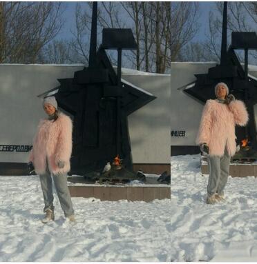 Women's Fluffy Faux Fur Throw Coat