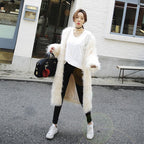Women's Fluffy Throw-Over Coat