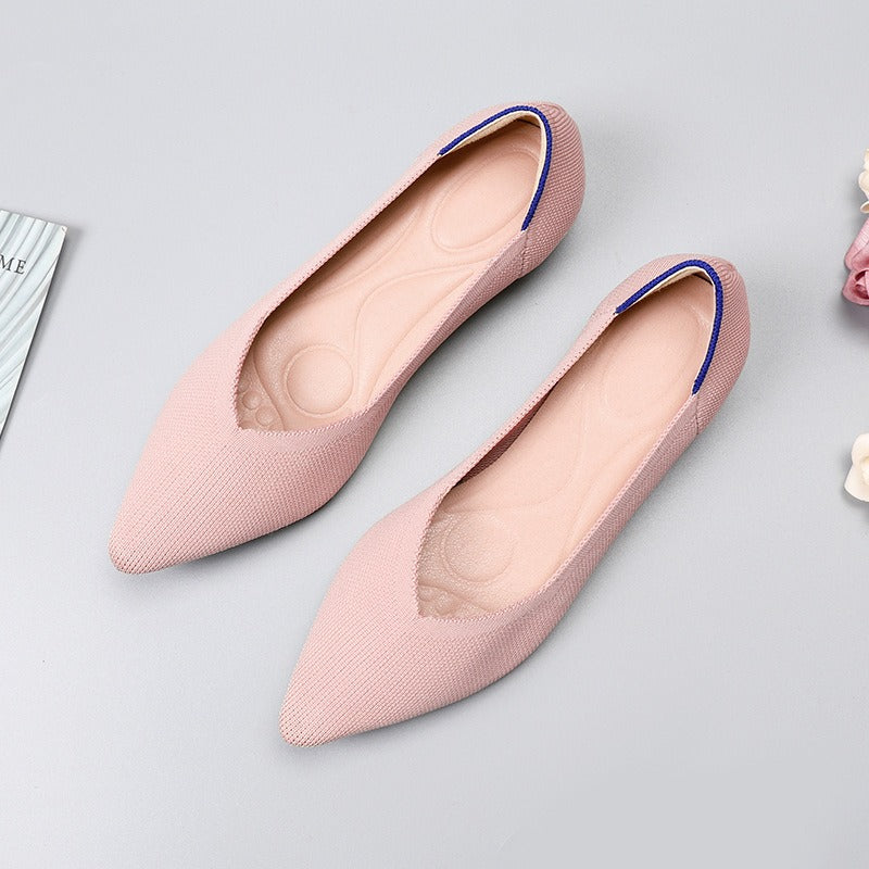Beige Ballet Flats