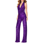 Elegant Women's Glitter Jumpsuit
