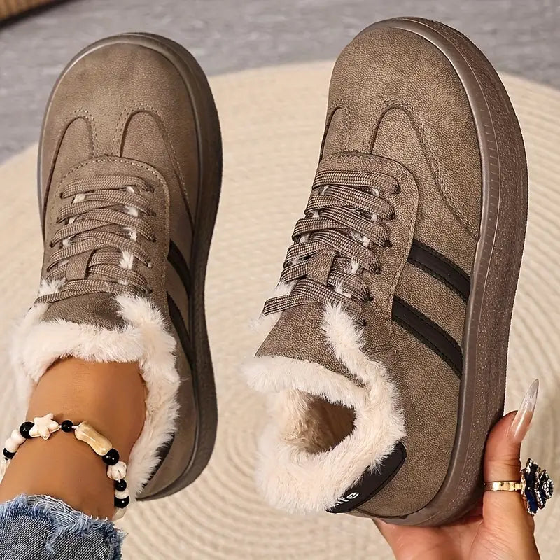Comfortable Cotton Sneakers with Warm Lining
