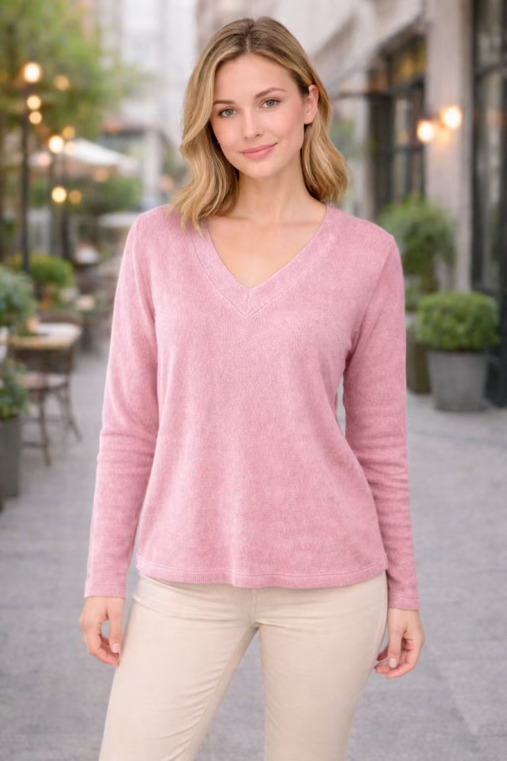 Amara Vintage V-Neck Sweater