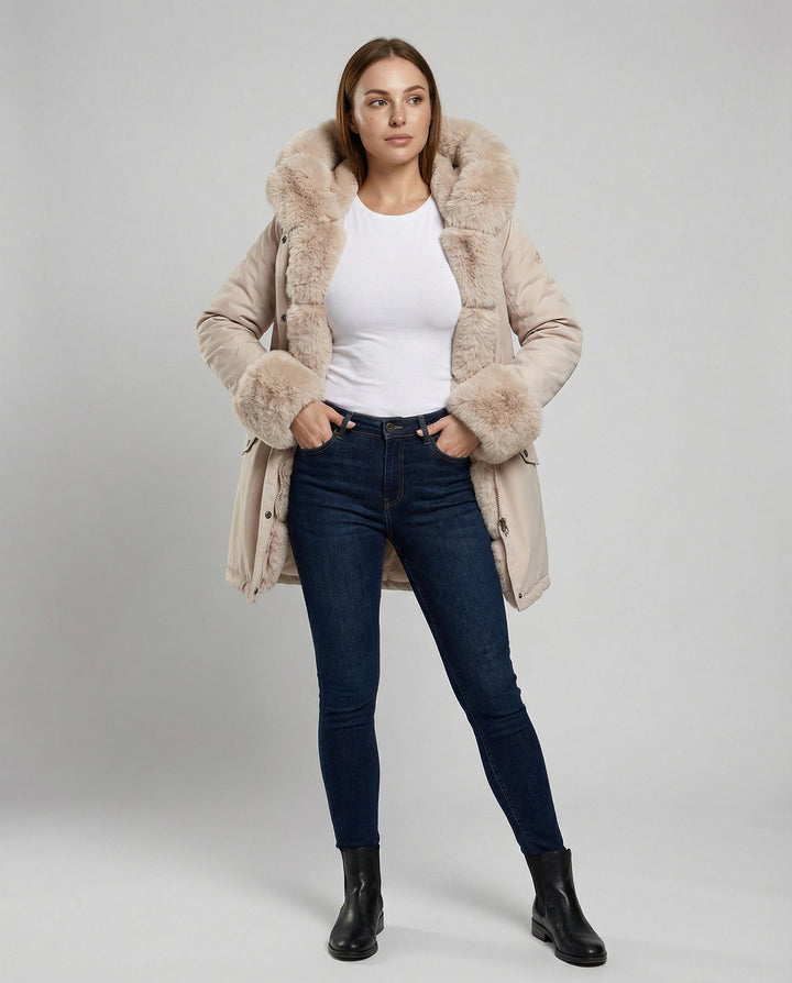 Elegant Women's Faux Fur Jacket