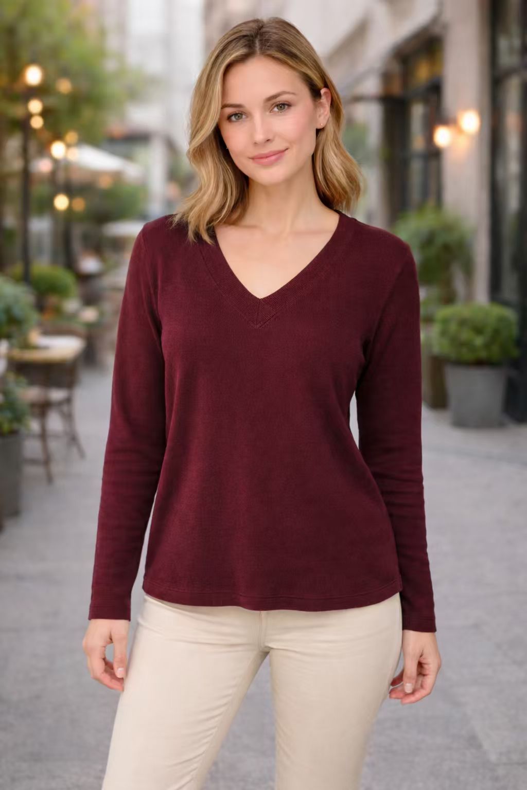 Amara Vintage V-Neck Sweater