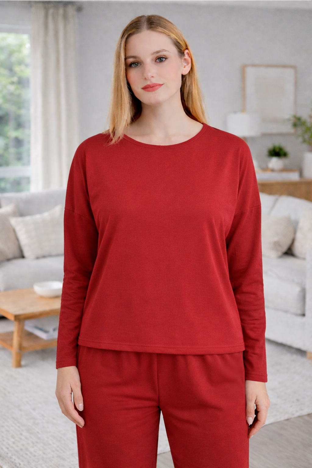 Casual Two-Piece Set with Wide Top and Loose Pants