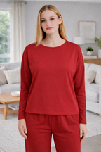 Casual Two-Piece Set with Wide Top and Loose Pants