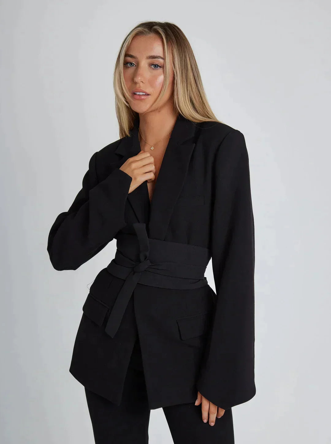 Belted Blazer