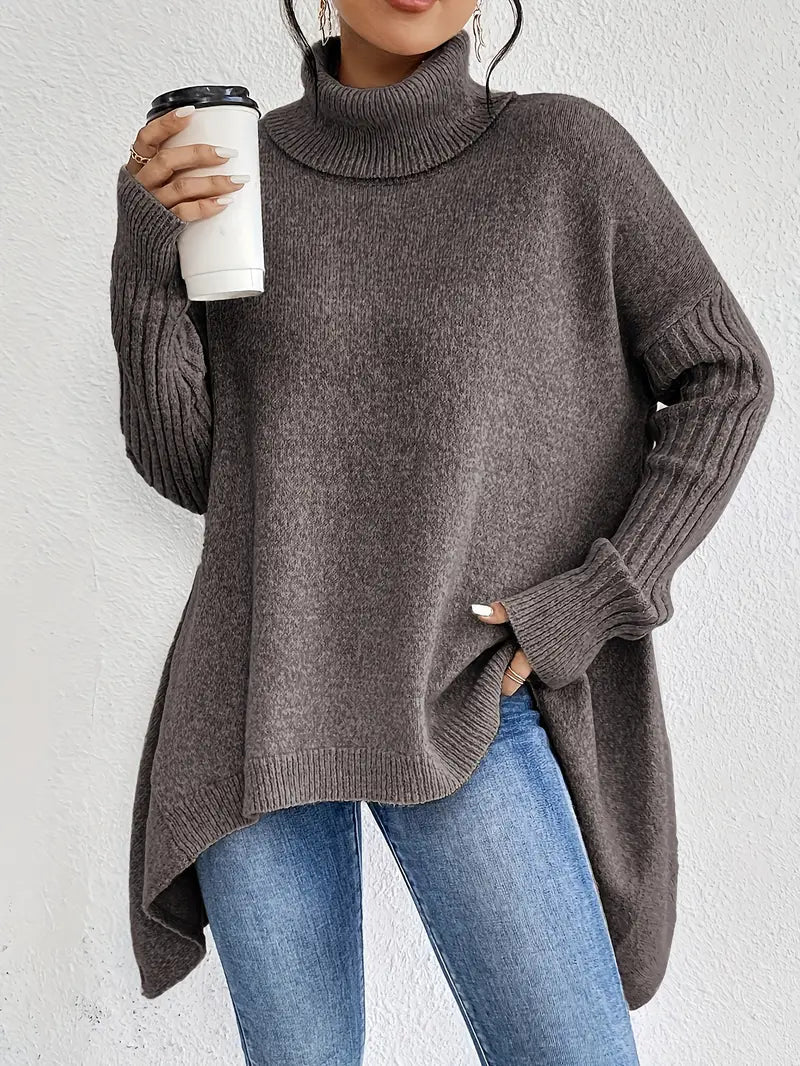 Long Turtleneck Sweater for Daily Comfort