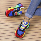 Breathable Lace-Up Running Shoes