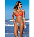 Women's Balconette Bikini with Side Ruching and Adjustable Straps